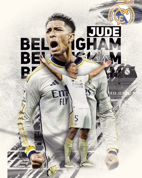 12 Tải ảnh đẹp Hey Jude cận cảnh gương mặt, chữ nền tối, thần thái tự tin và đĩnh đạc rất Madrid.