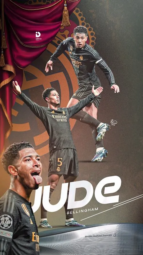 15 Hình nền 4K Jude đứng giữa sân, hậu cảnh ánh đèn, phong thái ông chủ tuyến giữa rất chắc chắn.