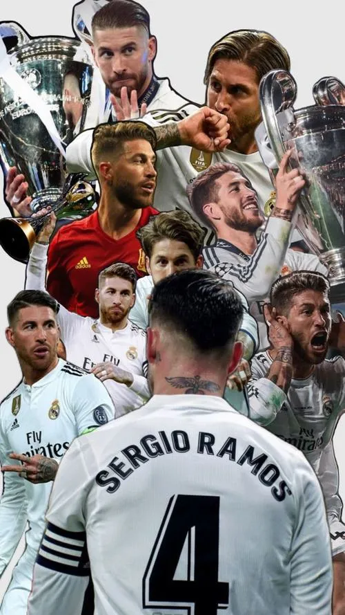 14 Wallpaper Sergio Ramos lạnh lùng bước ra đường hầm sân, ánh đèn rọi vào vai rộng