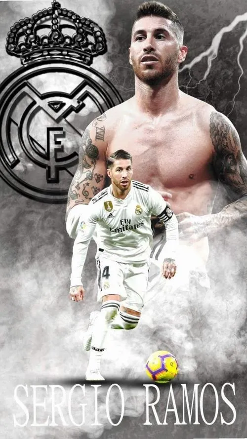 23 Ảnh bìa Ramos khoảnh khắc tập trung, nền mờ, tương phản cao, ánh mắt như khóa mục tiêu