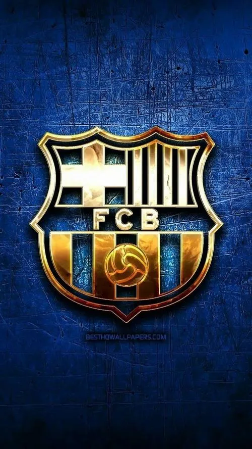 15 Tải ảnh HD logo Barca kiểu kim loại trên nền xanh, tối giản chi tiết, cảm giác sang.