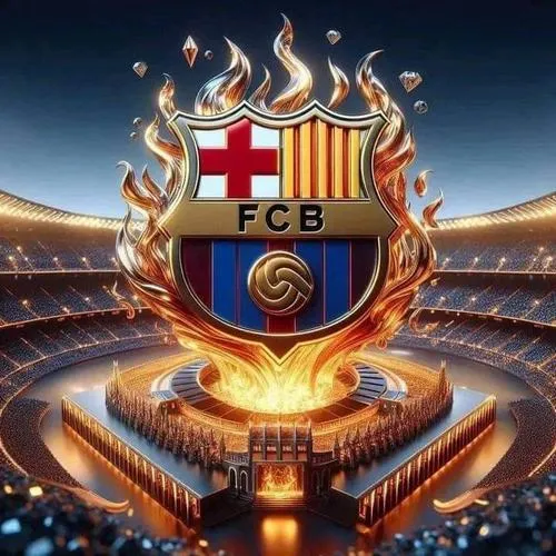27 Hình nền HD logo Barca gắn với áo đấu sân nhà, nhìn vào thấy chất truyền thống rõ.