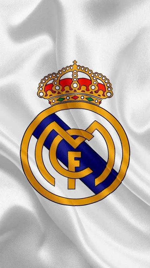 30 Ảnh nền biểu trưng Real Madrid xanh dương phối nền trắng, nhìn nhẹ mắt 4K