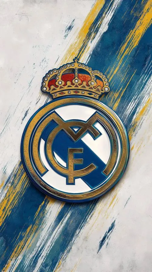 17 Wallpaper huy hiệu Real Madrid viền ngoài mảnh, nhìn tinh gọn kiểu hiện đại