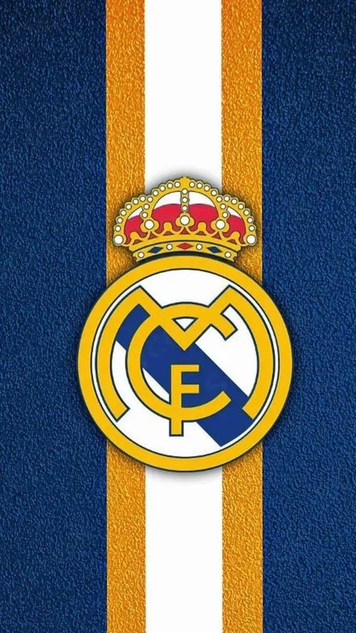 20 Ảnh bìa crest Real Madrid vàng kim rực, nền tối tạo cảm giác quyền lực