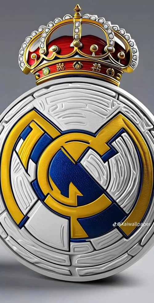 21 Hình fanart huy hiệu Real Madrid xanh dương ánh nhẹ, hợp gu đẹp và sạch