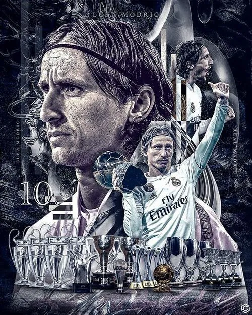 2 Hình ảnh Luka Modrić 4k tái hiện kỹ thuật trivela thương hiệu cùng phong thái điềm tĩnh trên sân cỏ