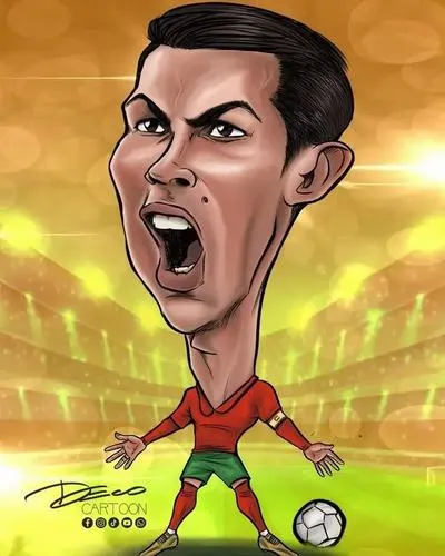 22 Hình chế meme vui CR7 miệng nhếch, miệng và nụ cười nhếch