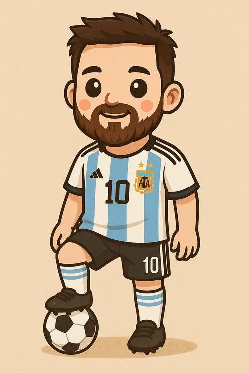 11 Tải hình nền Messi chibi 4k ngộ nghĩnh với hiệu ứng hoạt họa và biểu cảm vui nhộn đặc trưng