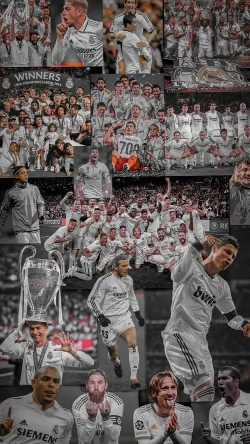 23 Hình nền ngầu Ramos giơ cao cúp, đồng đội vây quanh, cảm xúc vô địch tràn khung hình