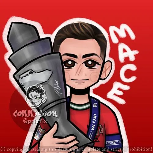 2 Tạo hình Ronaldo dễ thương kèm băng đội trưởng, số áo 7 nổi bật, màu áo gọn