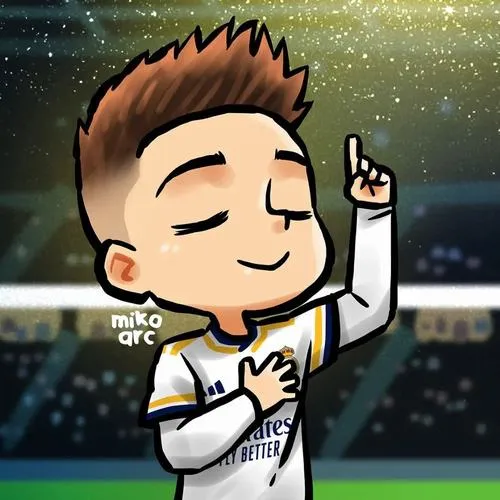 5 Cristiano Ronaldo chibi nhìn nghiêm, lông mày sắc, nền trơn tối giản dễ dùng