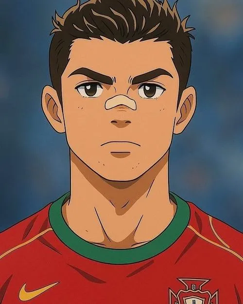 13 Tranh Ronaldo tí hon phối tông đội bóng, màu phẳng, viền rõ, hợp làm avatar