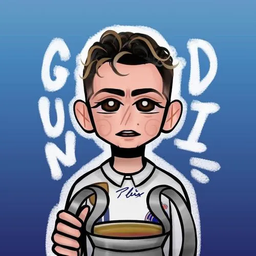 18 Ronaldo cartoon chibi đứng tạo dáng, kiểu tóc gọn, số 7 đặt đúng điểm neo