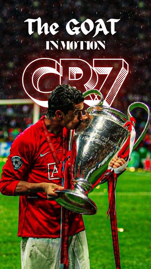 2 Hình Ronaldo áo đỏ 2008 xoay người nhận bóng, cổ động viên phía sau tạo chiều sâu Old Trafford