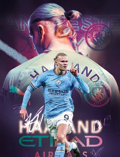 62 Hình ảnh Erling Haaland: Quái thú tóc vàng búi cao, lao vào vòng cấm như cơn bão bàn thắng