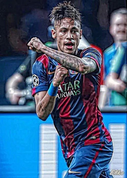 12 Neymar nhận bóng từ Messi, tăng tốc cánh trái rồi căng ngang vào khu vực 5m50