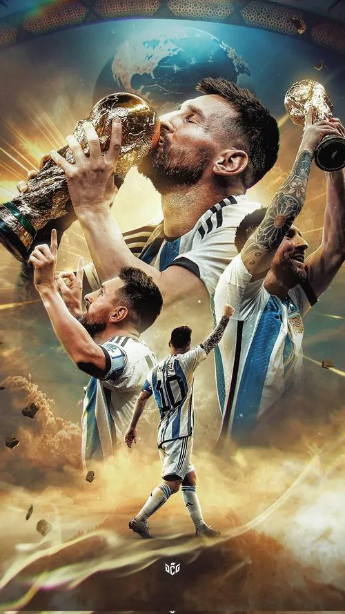 19 Tải ảnh The Messiah giơ cúp giữa hào quang, nền khói sáng, nhìn đẹp và rất ngầu