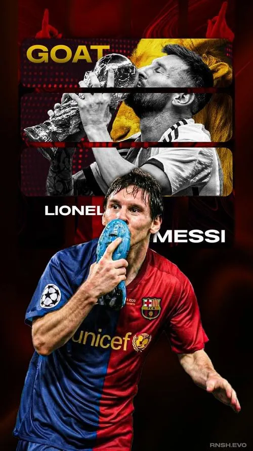 32 Hình nền điện thoại Messi nâng cúp giữa ánh đèn trắng, tương phản cao, khoảnh khắc lịch sử đóng băng.
