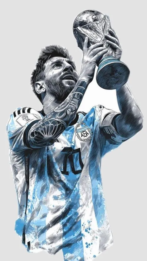 28 Ảnh bìa ngầu tông màu lạnh, cúp vàng nổi như lửa, Messi im lặng mà uy lực.