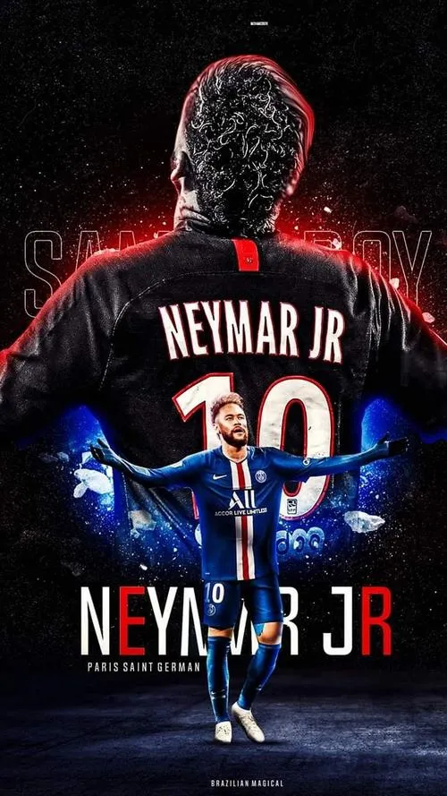 11 Hình nền Neymar 4K dáng sút bóng, nền sân vận động mờ, cảm giác chuyển động gọn gàng