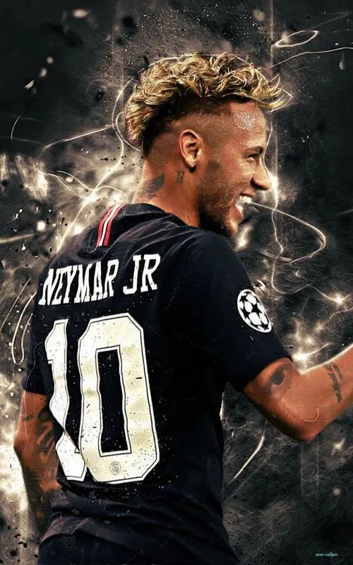 19 Ảnh fanart Neymar siêu nét 4K, hiệu ứng ánh sáng mạnh, tạo vibe poster thể thao đầy lực