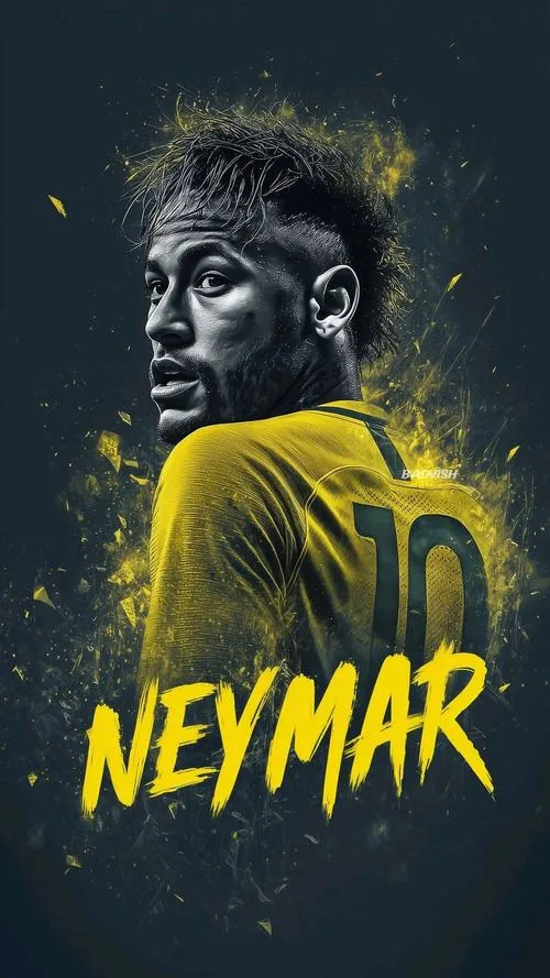 14 Wallpaper Neymar 4K dạng ảnh chân dung, chi tiết hình xăm rõ, khán đài bokeh tạo chiều sâu