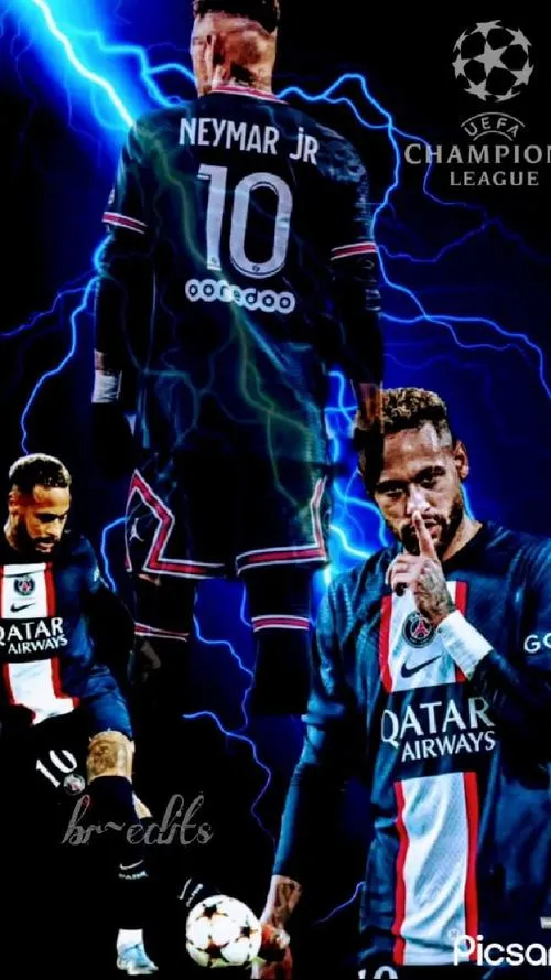 29 Hình Neymar 4K khoảnh khắc kiểm soát bóng, vệt cỏ sân rõ, nền khung hình gọn cho máy tính