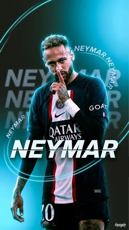 34 Hình nền Neymar 4K tối giản logo và màu nền giúp màn hình gọn gàng hiện đại