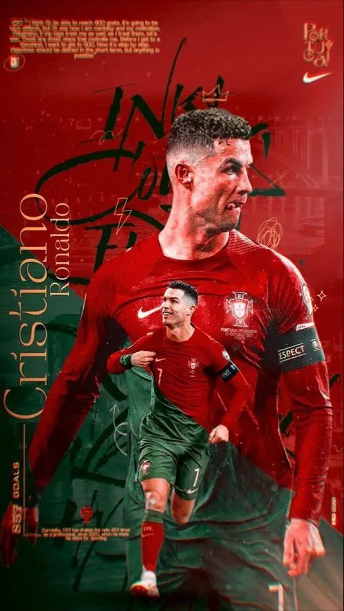 18 Hình nền Ronaldo Bồ Đào Nha cận mặt nghiêm, nền khán đài mờ, hợp mood quyết tâm ngầu