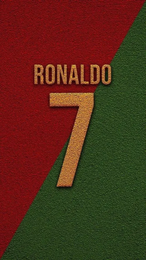 2 Hình Ronaldo Portugal dạng poster CR7, nền đỏ bã trầu, hợp để làm ảnh bìa đẹp