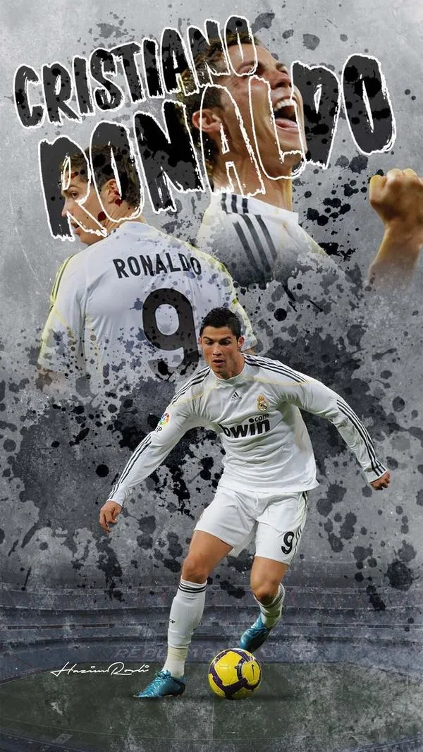 11 Hình nền 4K Ronaldo ăn mừng kinh điển, pháo giấy bay, cảm giác sân khấu Bernabéu rất đã