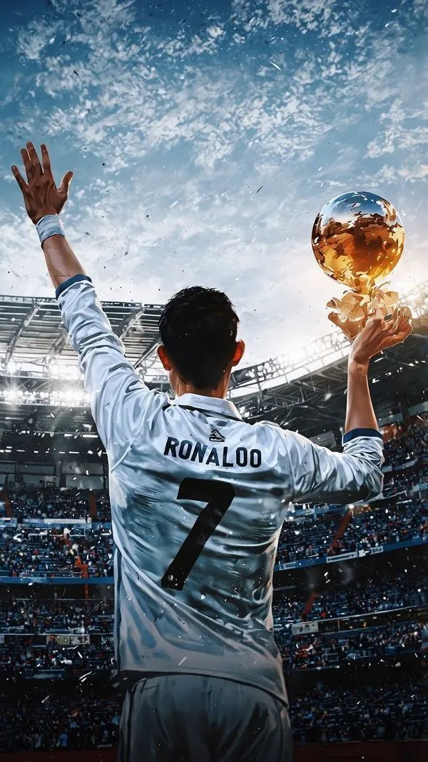 13 Hình nền 4K CR7 dứt điểm một chạm, khung thành đối thủ mờ, cảm giác chắc và gọn