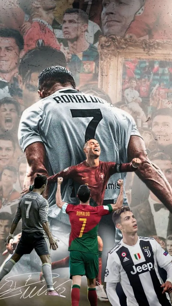 24 Ảnh nền Cristiano Ronaldo trước giờ bóng lăn, tông trầm, ánh đèn sân vận động tạo chiều sâu đẹp