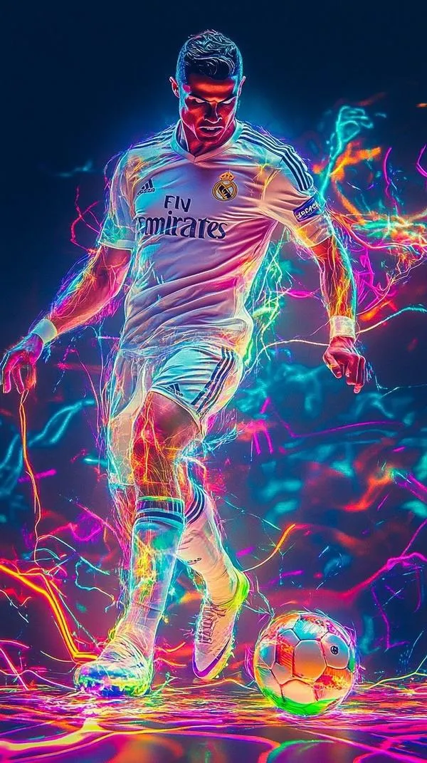 5 Ảnh fanart Cristiano Ronaldo 3D nổi khối, cơ bắp căng lực, phong cách poster cực ngầu