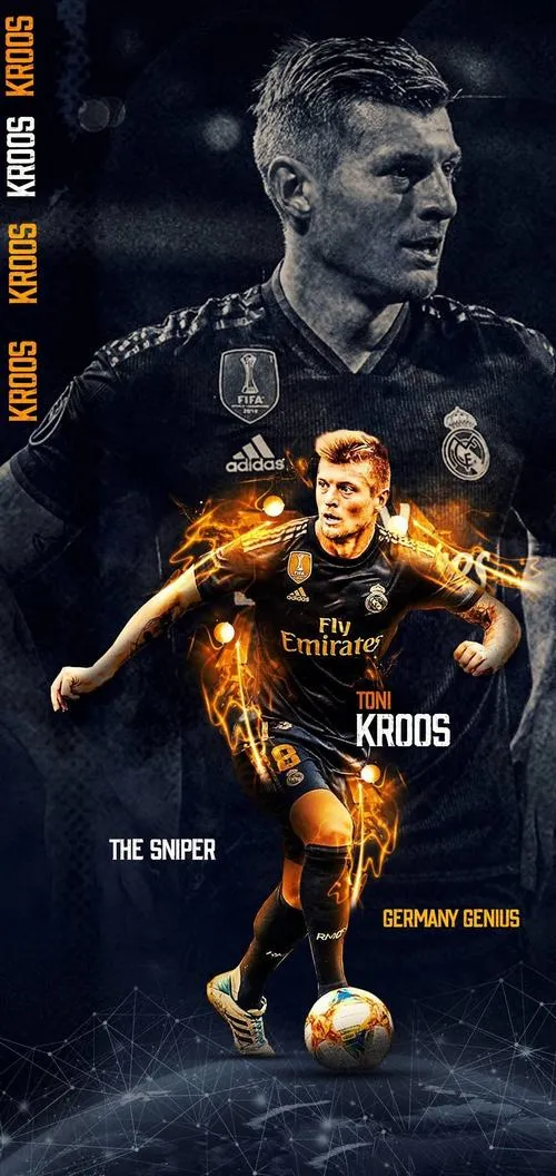 12 Ảnh nền Toni Kroos 4K khoảnh khắc phạt góc, nền khán đài mờ, bố cục trung tâm cân đối