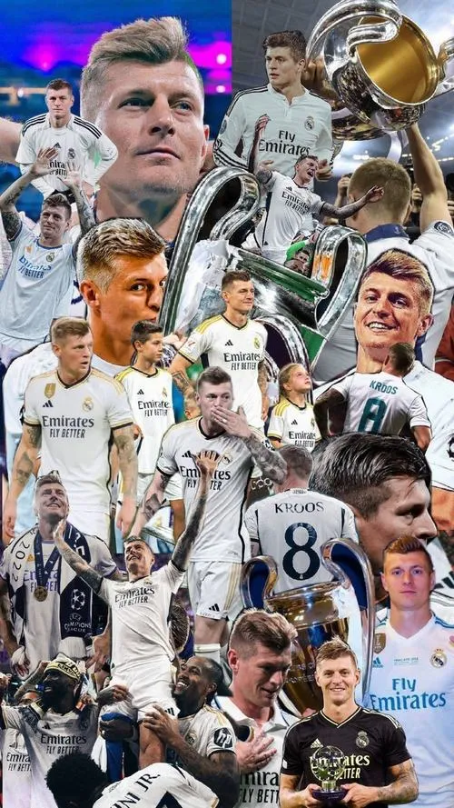 4 Hình nền điện thoại Toni Kroos HD nền tối, chủ thể sáng, icon không che mất gương mặt