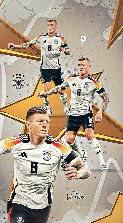 8 Ảnh nền cầu thủ Toni Kroos đẹp trên sân Bernabéu, ánh đèn rọi nhẹ, cảm giác lịch lãm