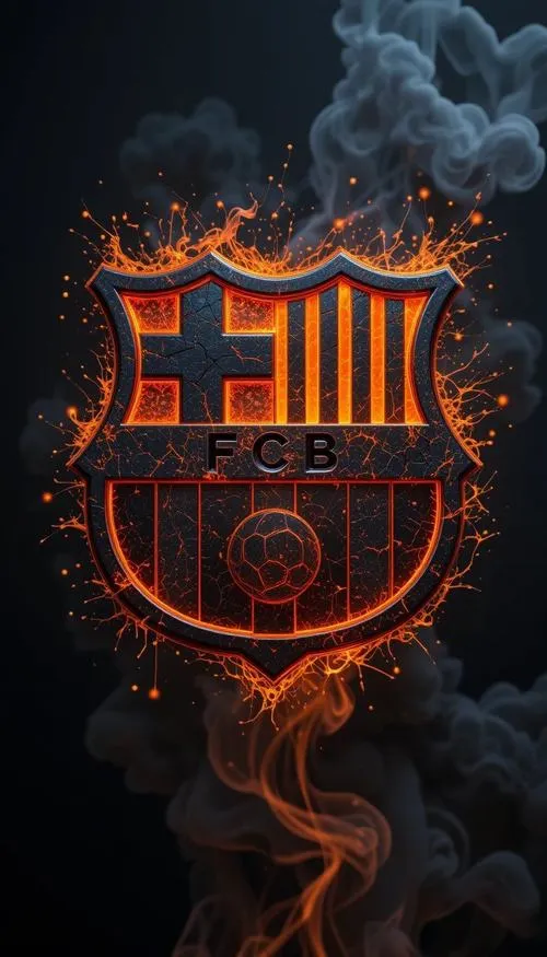 32 Ảnh bìa 3D huy hiệu Barça theo bản in lụa, bề mặt mịn, màu lên rất đều.