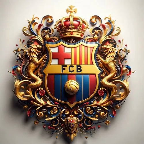 34 Hình nền điện thoại 3D logo Barca phối ánh sáng mềm, tạo chiều sâu mà không rối mắt.