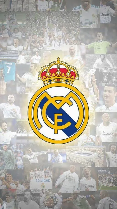 42 Ảnh bìa huy hiệu Real Madrid thánh giá nhỏ trên vương miện, chi tiết cực khéo