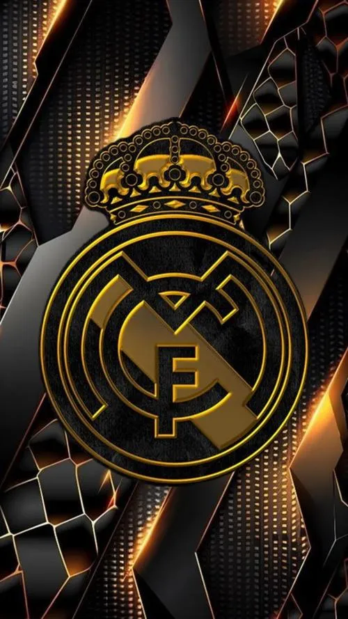 35 Ảnh bìa huy hiệu Real Madrid dải băng chéo xanh dương, điểm nhấn rất sáng