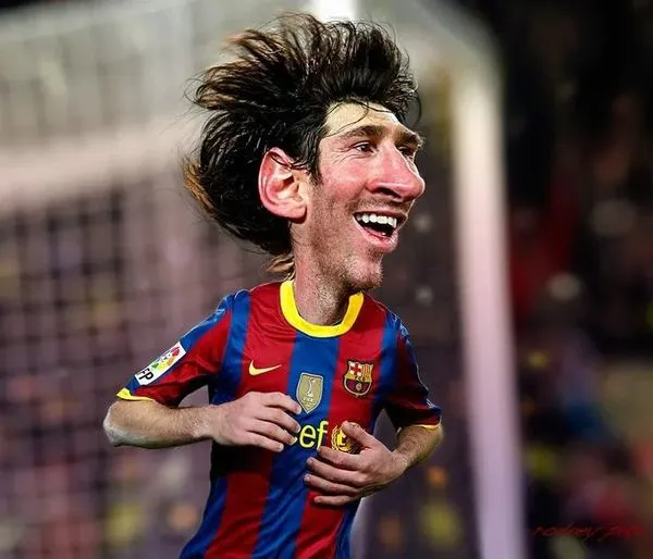 43 Hình chế meme vui Messi nhận cúp, bố cục ghép chữ và font nhìn dễ đọc