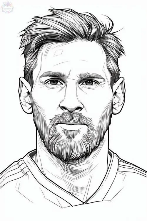 4 Tô màu Messi Inter Miami, phối màu áo đấu rực rỡ nhìn cưng xỉu