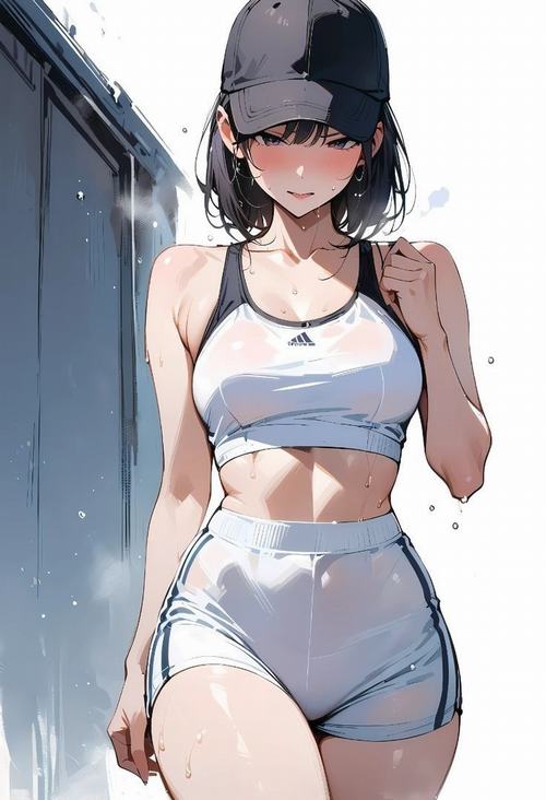 22 Nàng thơ cute anime tóc dài anime bay nhẹ trước gió cùng ngực nổi bật rất hợp phong cách waifu