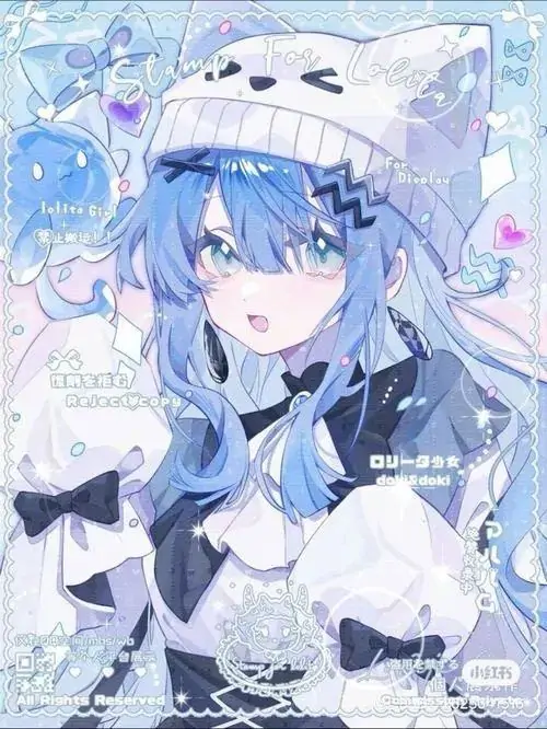 5 Thiếu nữ tóc xanh lam mặc áo khoác lông tai thú giữa nền tuyết, sắc xanh lạnh giúp gương mặt nổi bật theo kiểu dịu dàng, bức hình đem lại cảm giác êm và sáng như buổi sớm mùa đông