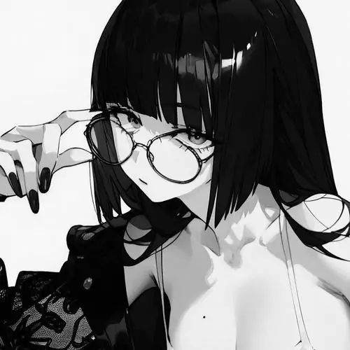 93 Ảnh Anime Nữ Đen Trắng đẹp nội tâm sâu sắc đậm phong cách Manga Nhật Bản