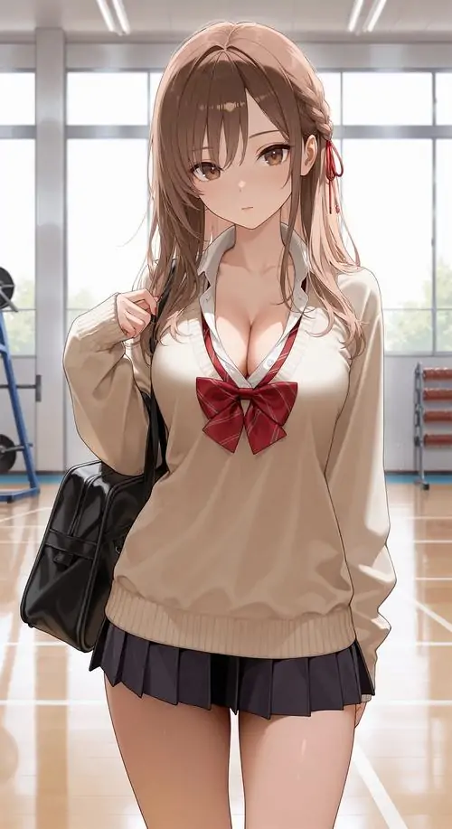 109 Hình anime ngầu khắc họa cô nàng tóc dài trong váy xám mỏng, đứng giữa vệt sáng xuyên rèm với gương mặt gần như không biểu lộ, dáng người nhỏ nhưng thần thái chắc, tạo nên cảm giác lạnh mà vẫn dịu dàng và rất có gu