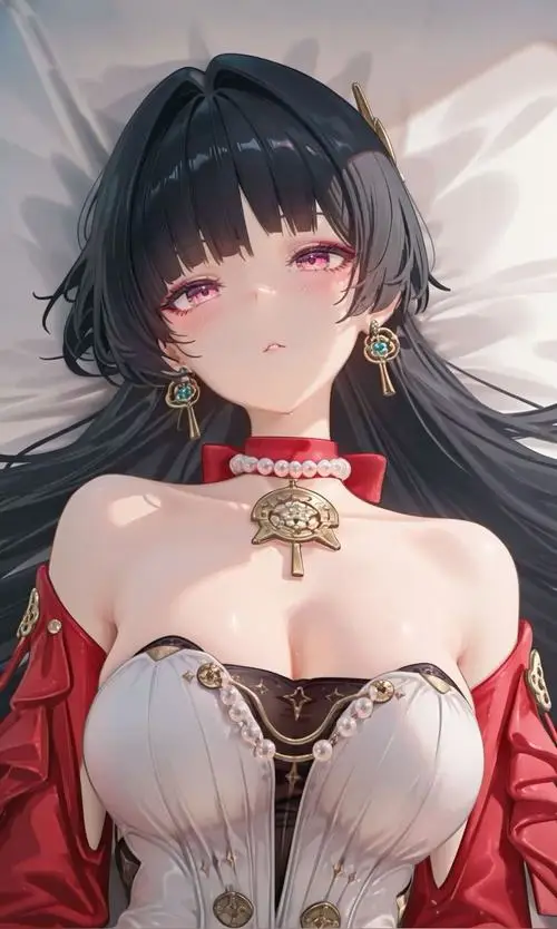 38 Nhân vật anime nữ trong bộ đồ bơi hai mảnh đứng bên nền cát sáng tạo cảm giác giải trí rất rõ nét