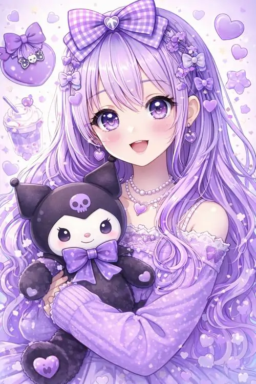 5 Tác phẩm fanart tinh tế về một nữ pháp sư đang thi triển phép thuật giữa không gian huyền bí đầy lôi cuốn. Màu tím đại diện cho huyền bí được tận dụng triệt để qua các cấp độ sắc thái tím vô cùng đẹp.